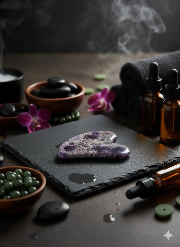 Amethyst Gua Sha Facial Stone