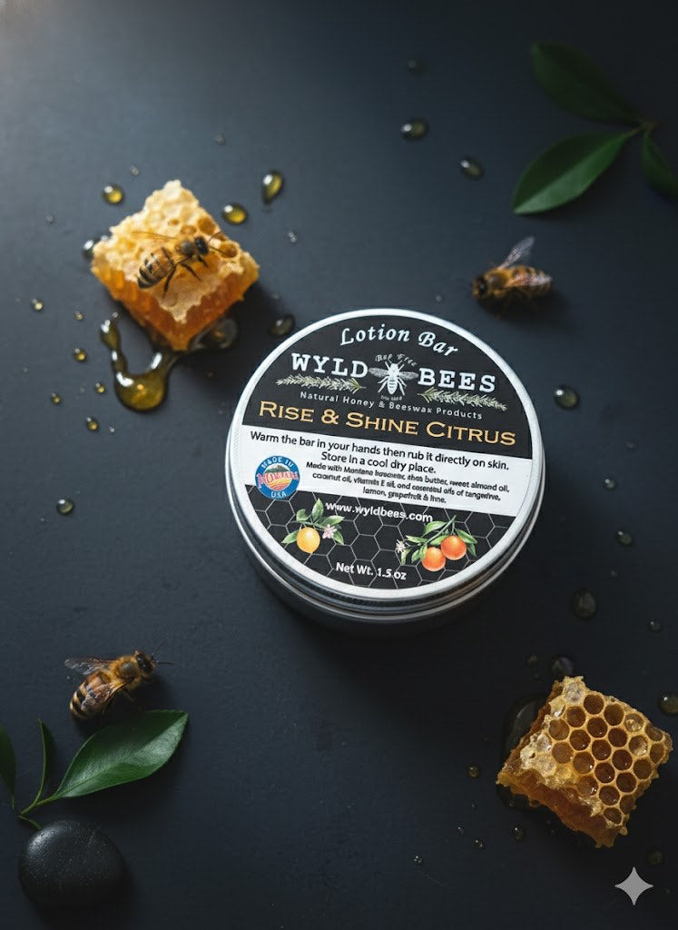 Wyld Bees - Rise and Shine Citrus Lotion Bar (2 oz)