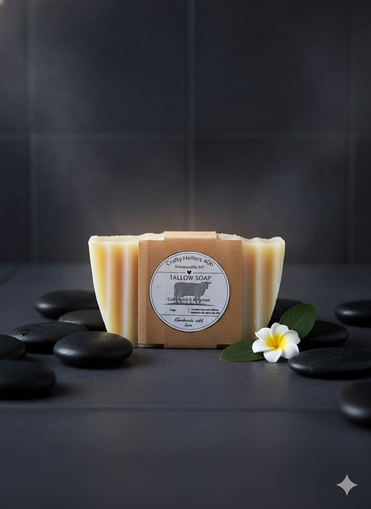 Tallow Soap - Cedarwood and Bergamot (4 oz)